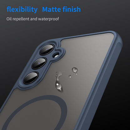 MagSafe-Hülle für Samsung Galaxy A35 5G A356, Techsuit, HaloFrost II, Marineblau