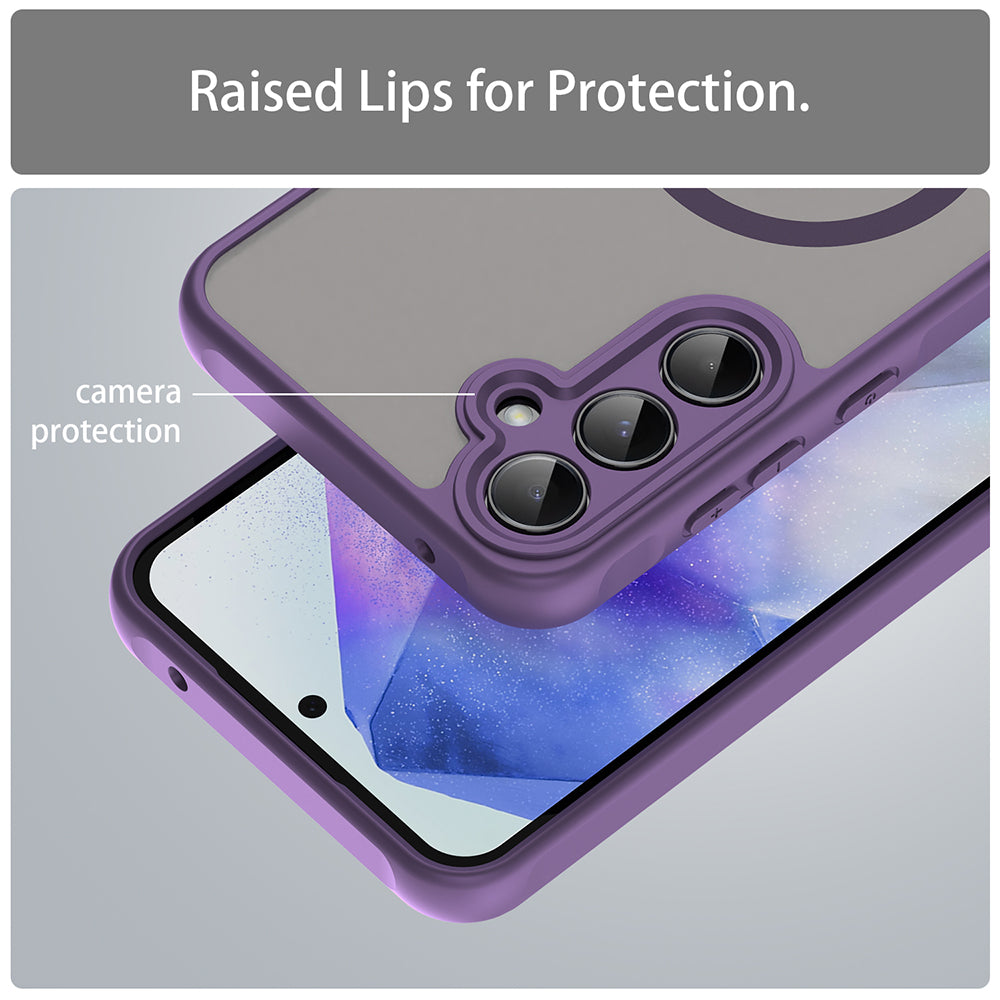 MagSafe-Hülle für Samsung Galaxy A35 5G A356, Techsuit, HaloFrost II, Lila