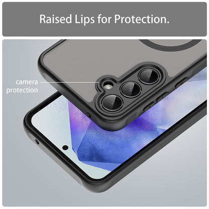 MagSafe-Hülle für Samsung Galaxy A35 5G A356, Techsuit, HaloFrost II, Schwarz