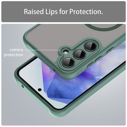 MagSafe-Hülle für Samsung Galaxy A35 5G A356, Techsuit, HaloFrost II, Grün