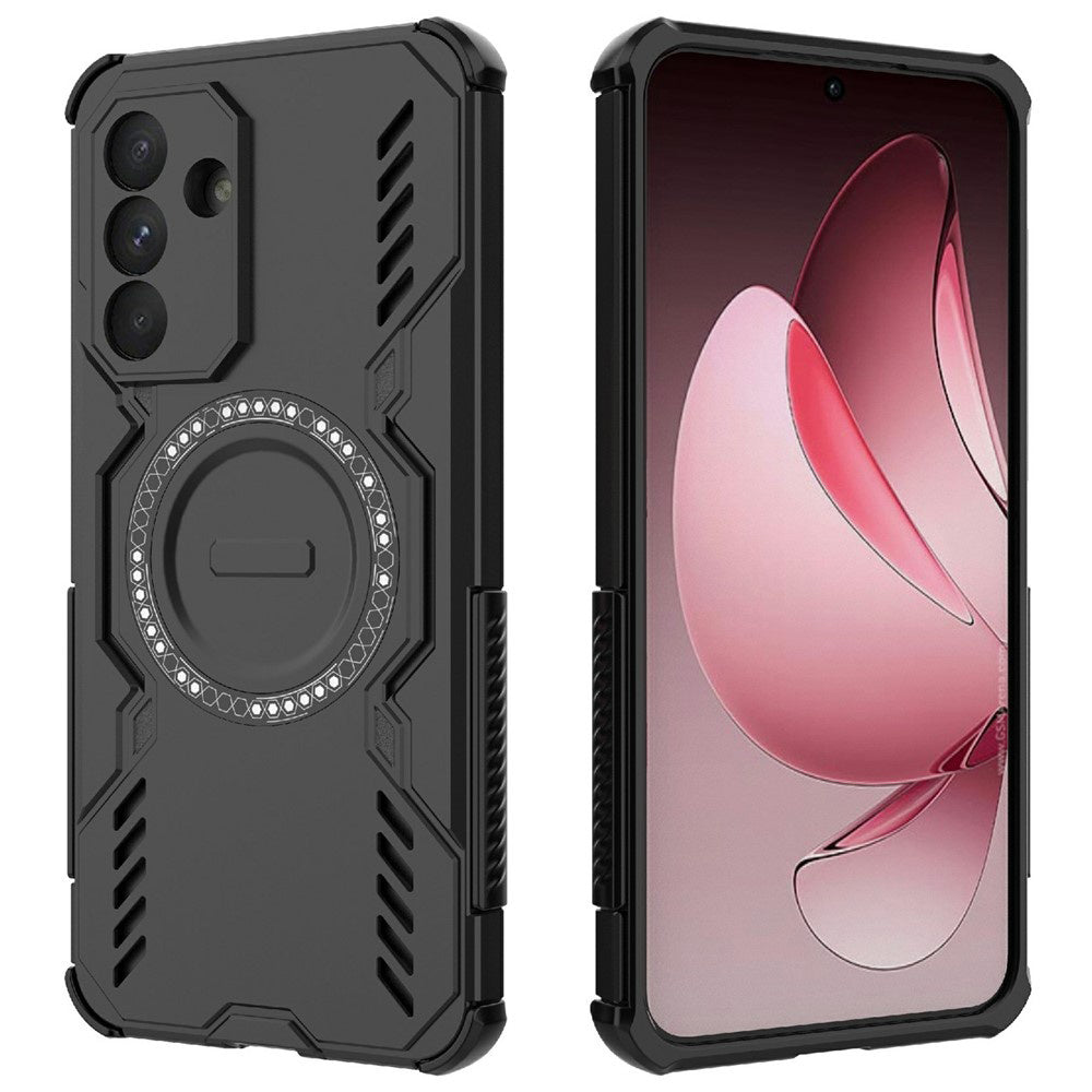 MagSafe-Hülle für Samsung Galaxy A36 A366, Techsuit, ArmorMag, Schwarz