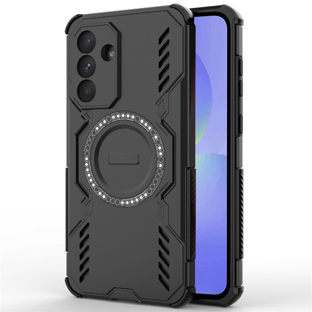 MagSafe-Hülle für Samsung Galaxy A36 A366, Techsuit, ArmorMag, Schwarz