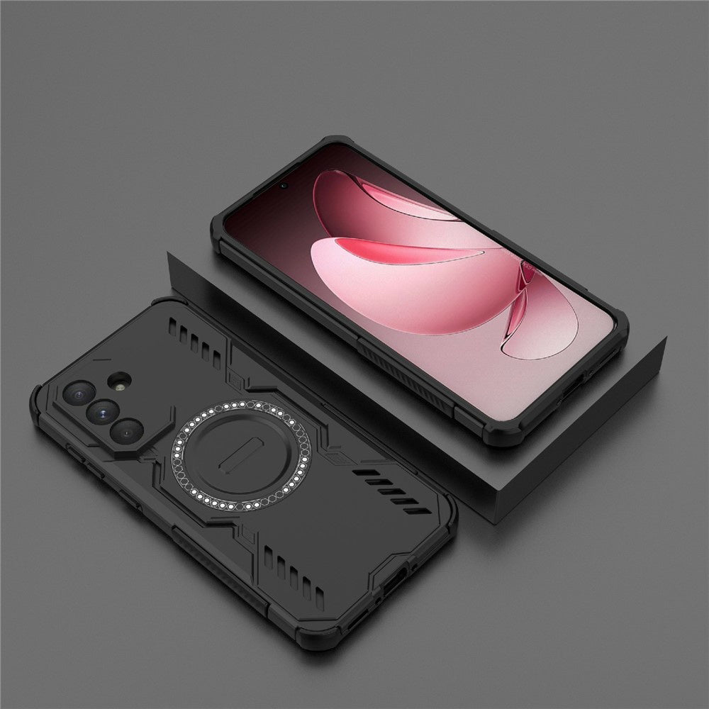 MagSafe-Hülle für Samsung Galaxy A36 A366, Techsuit, ArmorMag, Schwarz