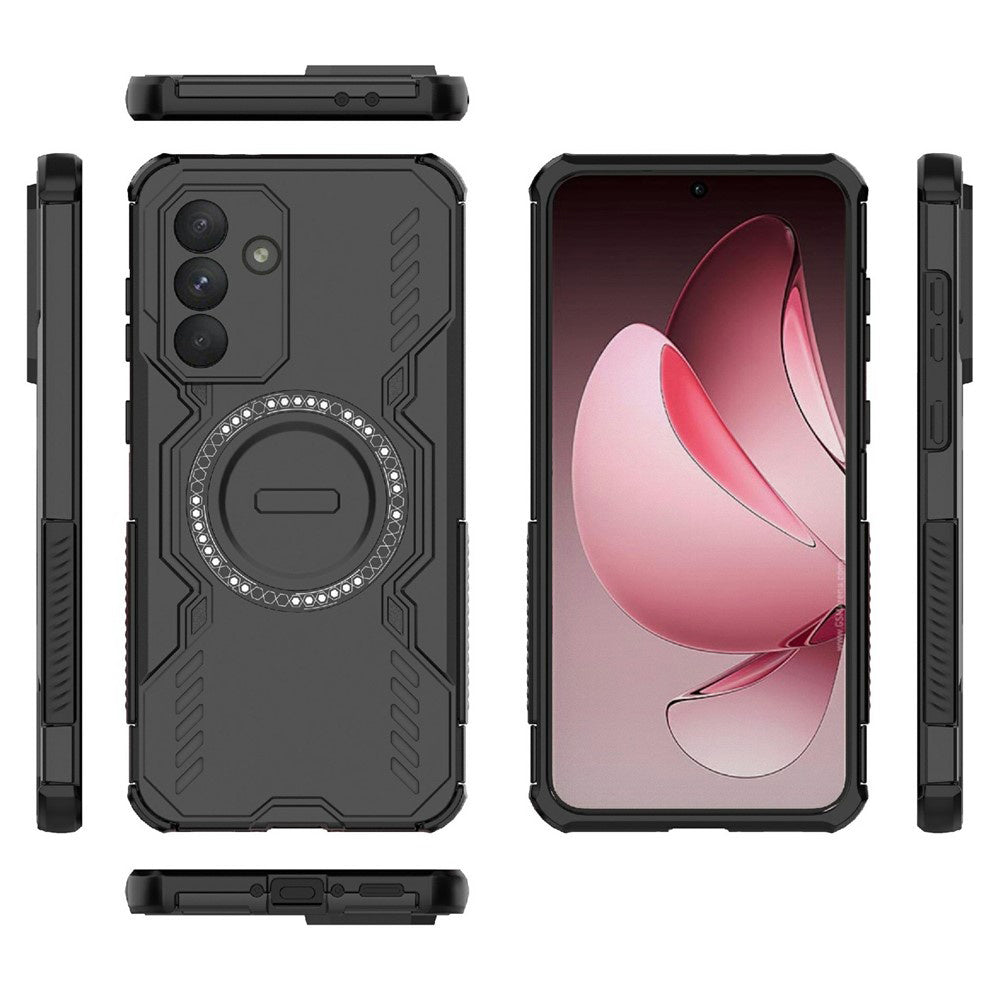 MagSafe-Hülle für Samsung Galaxy A36 A366, Techsuit, ArmorMag, Schwarz