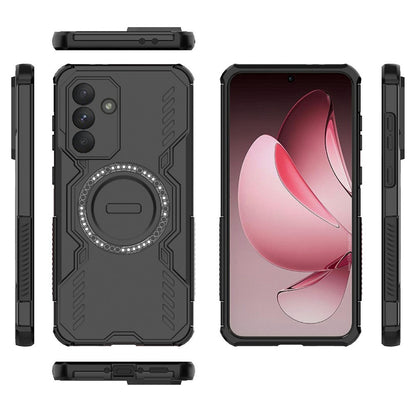 MagSafe-Hülle für Samsung Galaxy A36 A366, Techsuit, ArmorMag, Schwarz