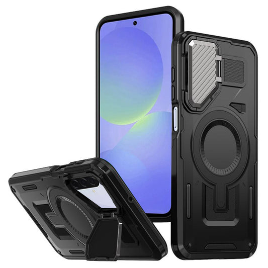 MagSafe-Hülle für Samsung Galaxy A36 A366, Techsuit, CamVault, Schwarz
