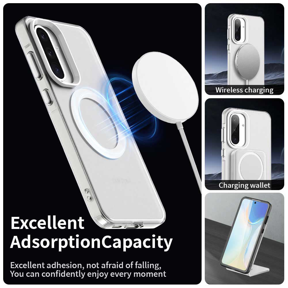 MagSafe-Hülle für Samsung Galaxy A36 A366, Techsuit, CandyCase, Weiß