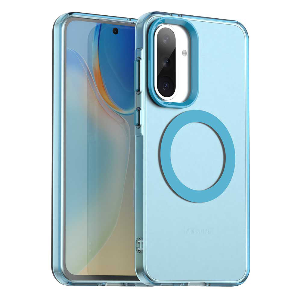 MagSafe-Hülle für Samsung Galaxy A36 A366, Techsuit, CandyCase, Blau