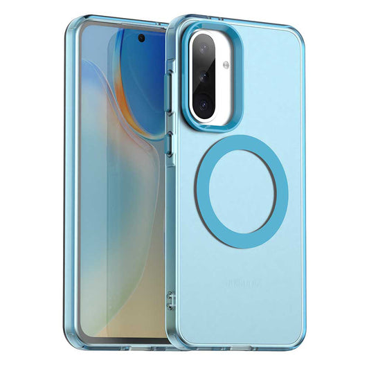 MagSafe-Hülle für Samsung Galaxy A36 A366, Techsuit, CandyCase, Blau