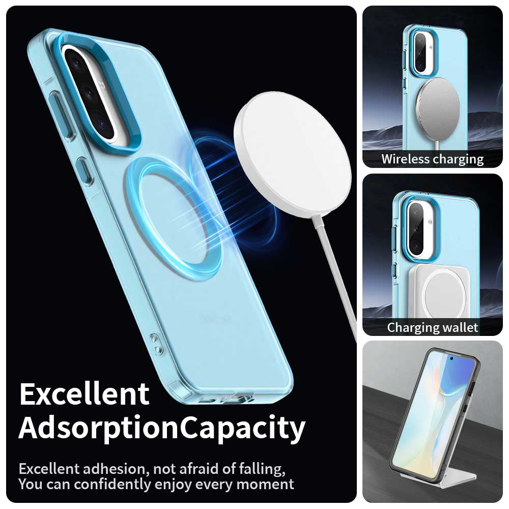 MagSafe-Hülle für Samsung Galaxy A36 A366, Techsuit, CandyCase, Blau