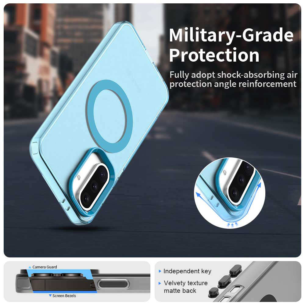 MagSafe-Hülle für Samsung Galaxy A36 A366, Techsuit, CandyCase, Blau