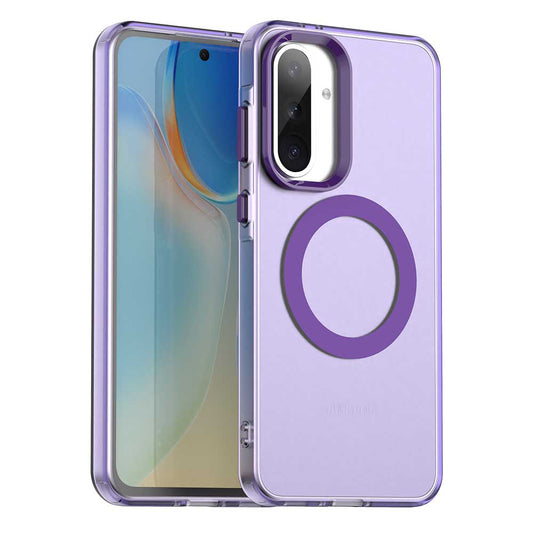 MagSafe-Hülle für Samsung Galaxy A36 A366, Techsuit, CandyCase, Lila
