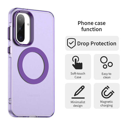 MagSafe-Hülle für Samsung Galaxy A36 A366, Techsuit, CandyCase, Lila