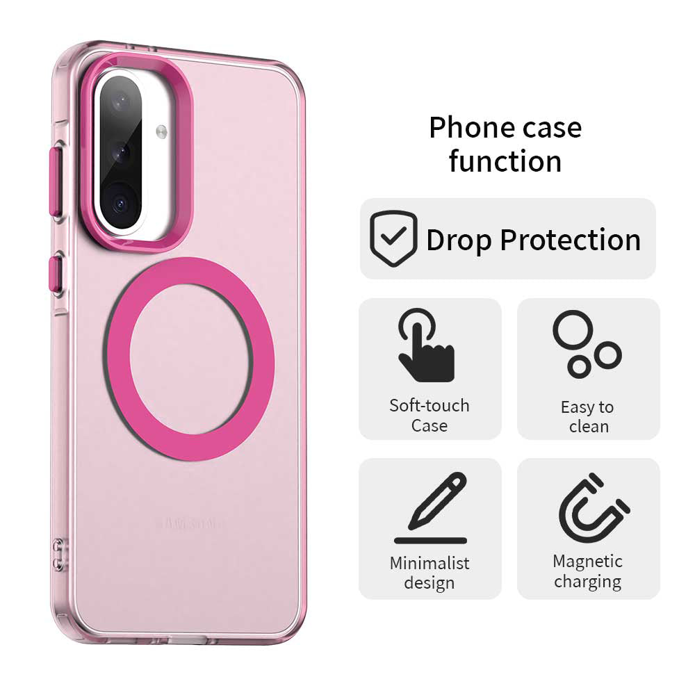 MagSafe-Hülle für Samsung Galaxy A36 A366, Techsuit, CandyCase, Rosa
