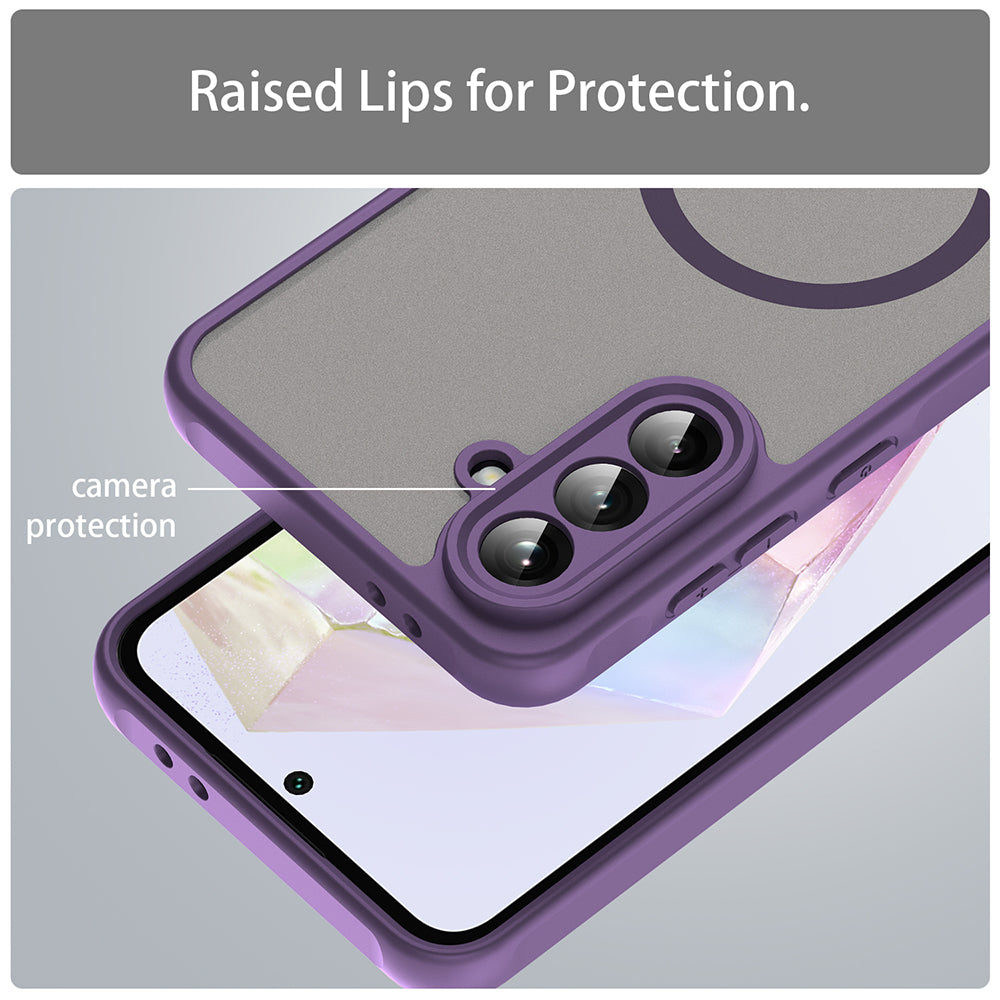 MagSafe-Hülle für Samsung Galaxy A36 A366, Techsuit, HaloFrost II, Lila