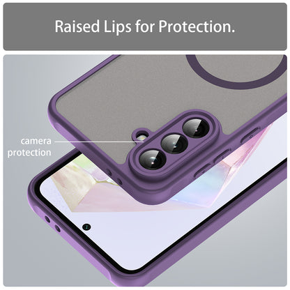 MagSafe-Hülle für Samsung Galaxy A36 A366, Techsuit, HaloFrost II, Lila