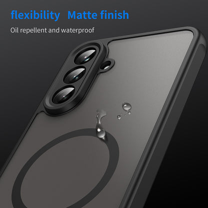 MagSafe-Hülle für Samsung Galaxy A36 A366, Techsuit, HaloFrost II, Schwarz