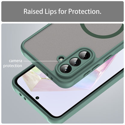 MagSafe-Hülle für Samsung Galaxy A36 A366, Techsuit, HaloFrost II, Grün