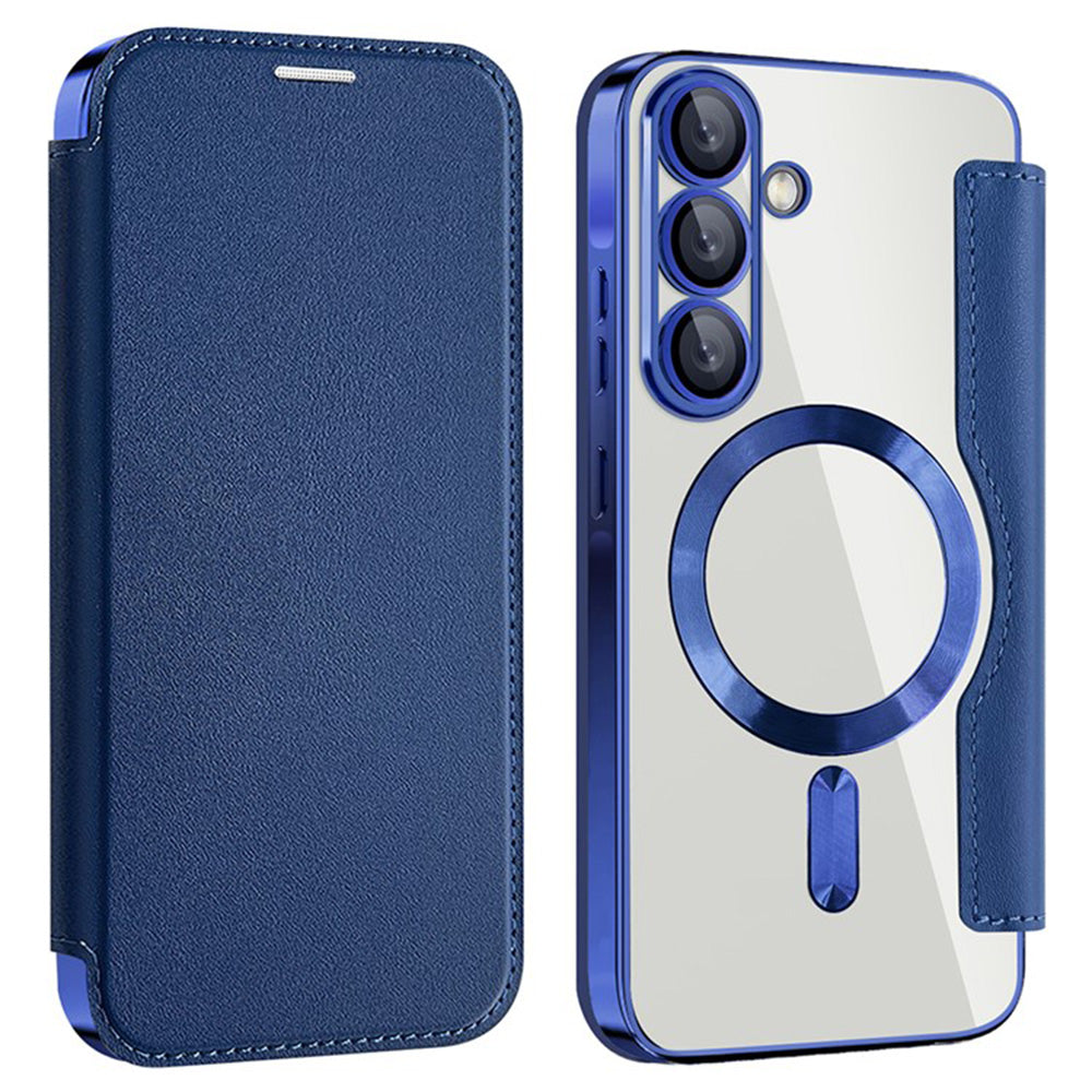 MagSafe-Hülle für Samsung Galaxy A36 A366, Techsuit, SmartMag Book, Blau