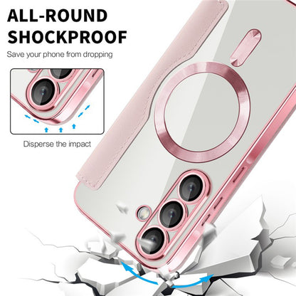 MagSafe-Hülle für Samsung Galaxy A36 A366, Techsuit, SmartMag Book, Rosa