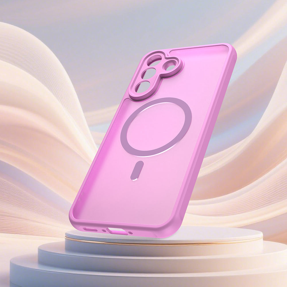 MagSafe Case for Samsung Galaxy A37 5G, Techsuit, HaloFrost II, Pink