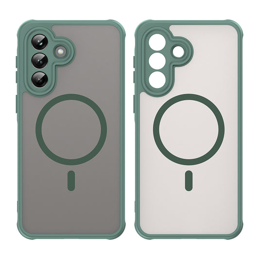 MagSafe Case for Samsung Galaxy A37 5G, Techsuit, HaloFrost II, Green