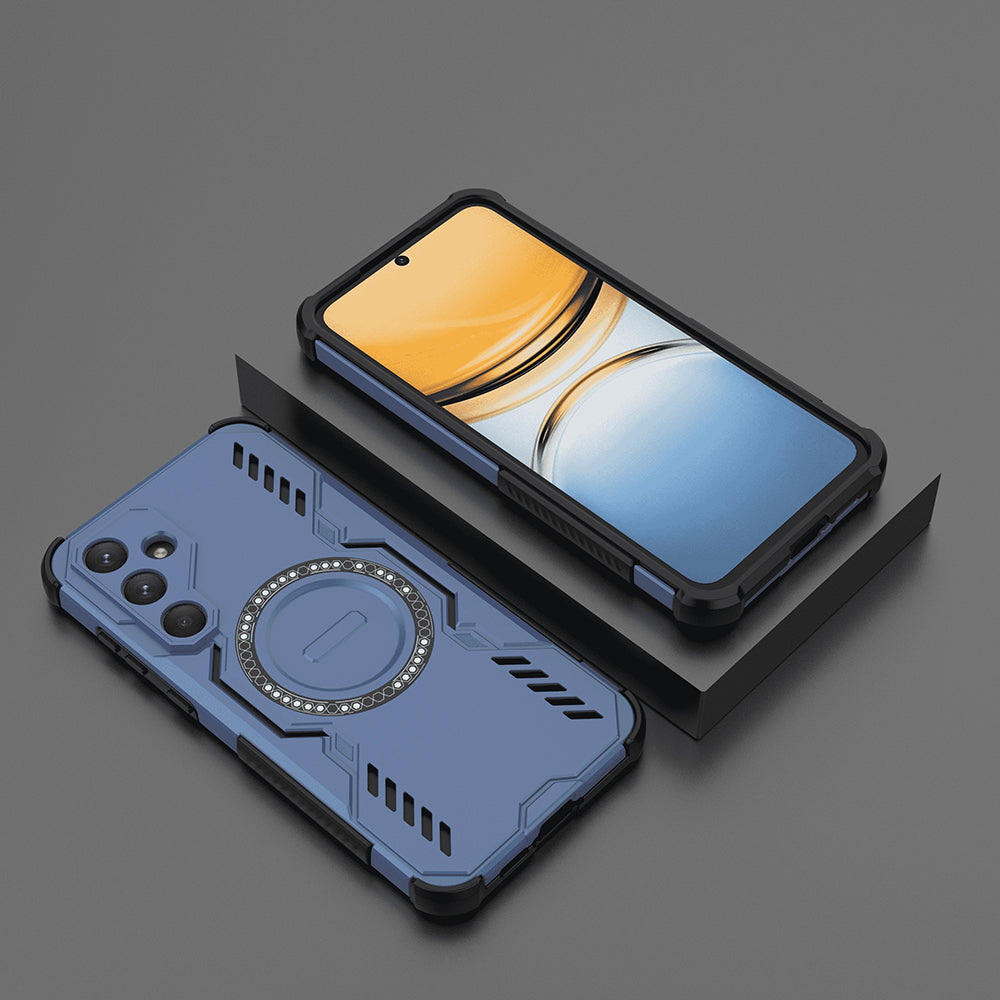 MagSafe-Hülle für Samsung Galaxy A55 5G A556, Techsuit, ArmorMag, Blau