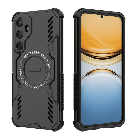 MagSafe-Hülle für Samsung Galaxy A55 5G A556, Techsuit, ArmorMag, Schwarz