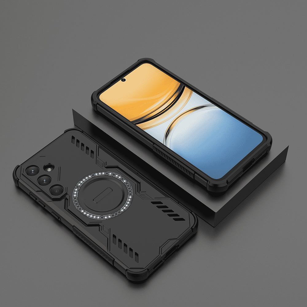 MagSafe-Hülle für Samsung Galaxy A55 5G A556, Techsuit, ArmorMag, Schwarz