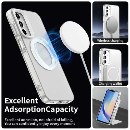 MagSafe-Hülle für Samsung Galaxy A55 5G A556, Techsuit, CandyCase, Weiß