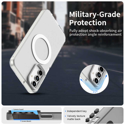 MagSafe-Hülle für Samsung Galaxy A55 5G A556, Techsuit, CandyCase, Weiß