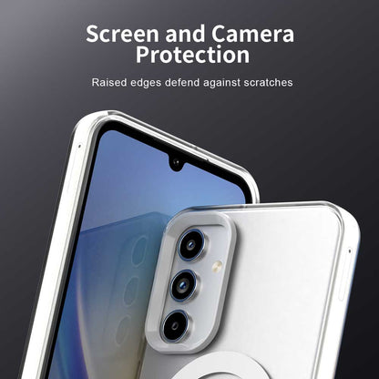 MagSafe-Hülle für Samsung Galaxy A55 5G A556, Techsuit, CandyCase, Weiß