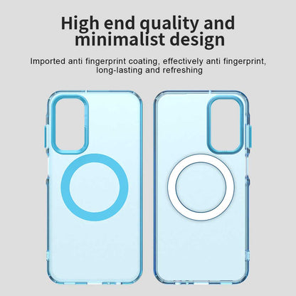 MagSafe Case for Samsung Galaxy A55 5G A556, Techsuit, CandyCase, Blue