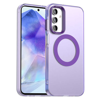 MagSafe-Hülle für Samsung Galaxy A55 5G A556, Techsuit, CandyCase, Lila