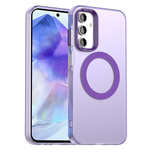 MagSafe-Hülle für Samsung Galaxy A55 5G A556, Techsuit, CandyCase, Lila