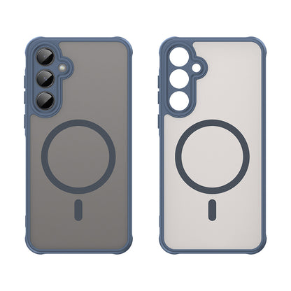 MagSafe-Hülle für Samsung Galaxy A55 5G A556, Techsuit, HaloFrost II, Marineblau