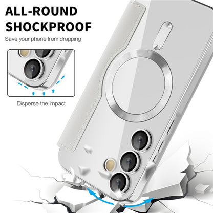 MagSafe-Hülle für Samsung Galaxy A55 5G A556, Techsuit, SmartMag Book, Grau
