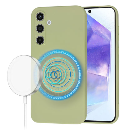 MagSafe Case for Samsung Galaxy A55 5G A556, Techsuit, SoftFlex, Matcha