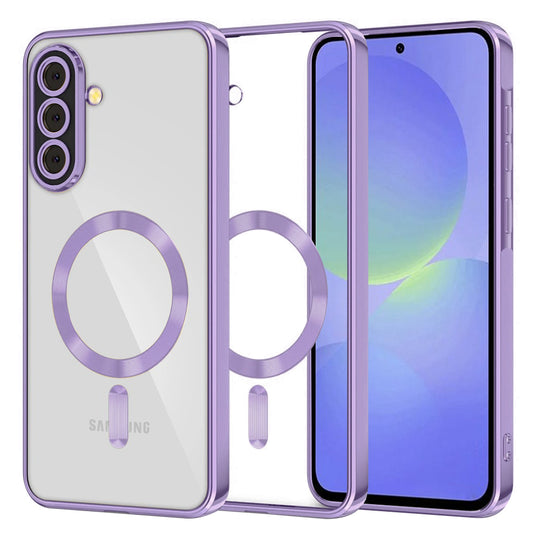 MagSafe-Hülle für Samsung Galaxy A56 A566 / A36 A366, Techsuit, Luxury Crystal, Hellviolett