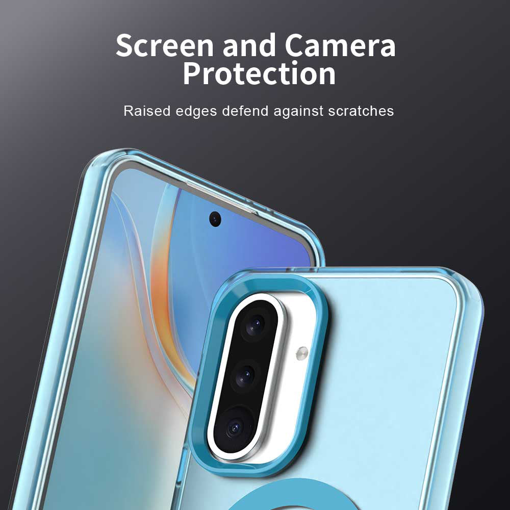 MagSafe-Hülle für Samsung Galaxy A56 A566, Techsuit, CandyCase, Blau
