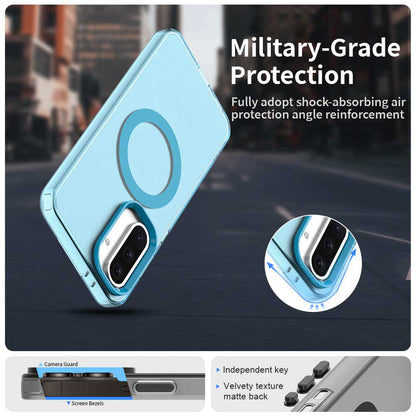 MagSafe-Hülle für Samsung Galaxy A56 A566, Techsuit, CandyCase, Blau