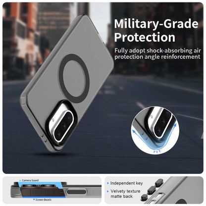 MagSafe-Hülle für Samsung Galaxy A56 A566, Techsuit, CandyCase, Schwarz