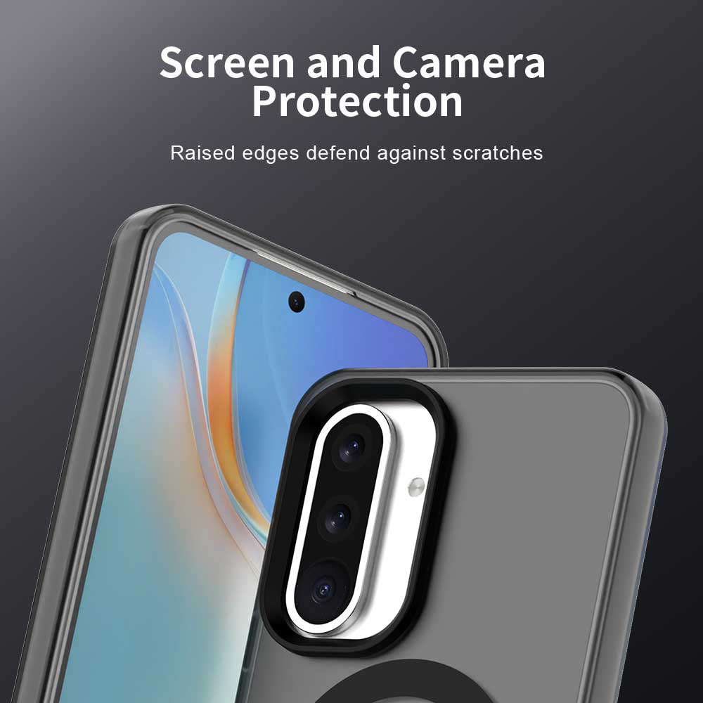 MagSafe-Hülle für Samsung Galaxy A56 A566, Techsuit, CandyCase, Schwarz