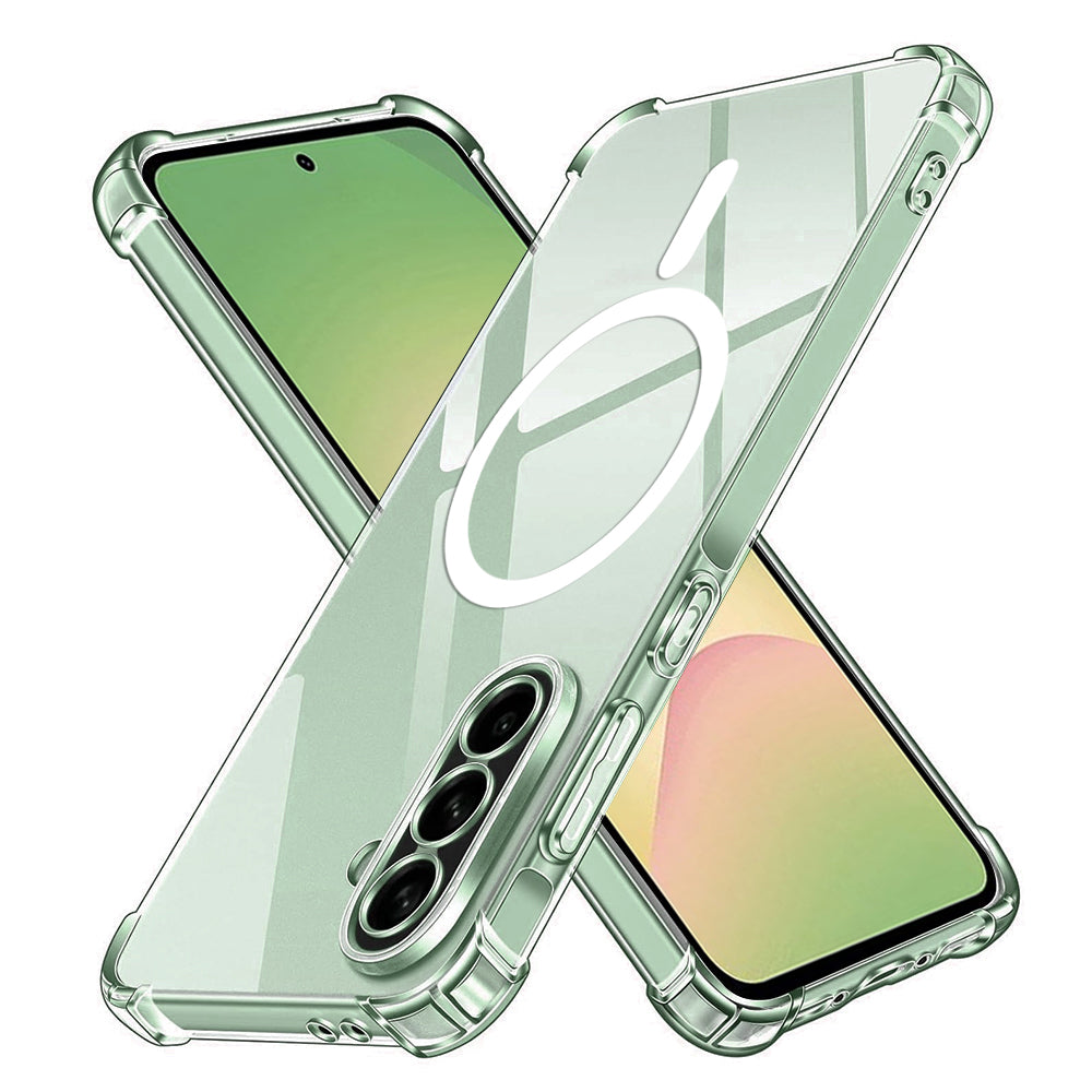 MagSafe-Hülle für Samsung Galaxy A56 A566, Techsuit, stoßfest, transparent