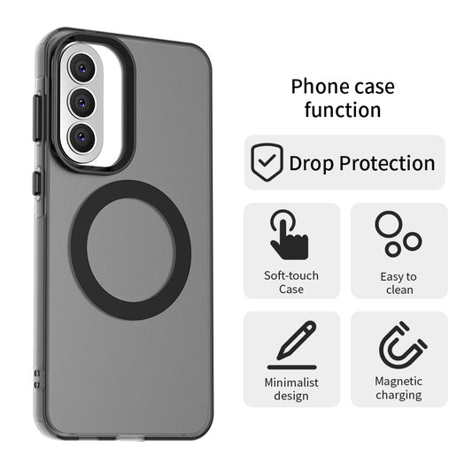 MagSafe Hülle für Samsung Galaxy A57 5G, Techsuit, CandyCase, Schwarz