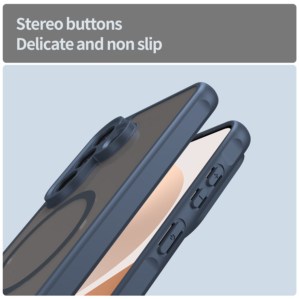 MagSafe Hülle für Samsung Galaxy A57 5G, Techsuit, HaloFrost II, Marineblau