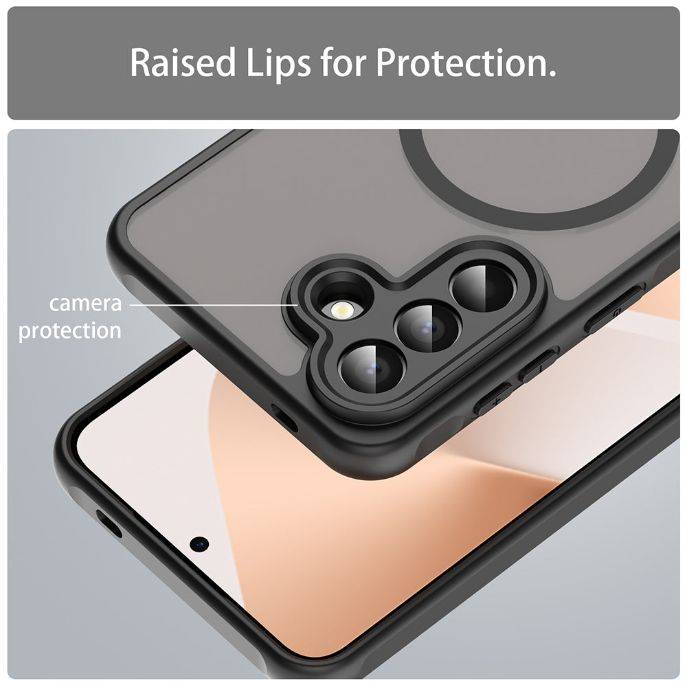 MagSafe Hülle für Samsung Galaxy A57 5G, Techsuit, HaloFrost II, Schwarz