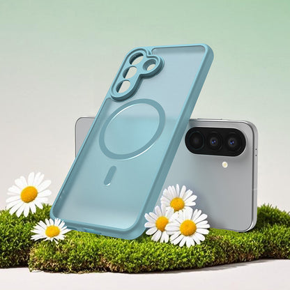 MagSafe Hülle für Samsung Galaxy A57 5G, Techsuit, HaloFrost II, Hellgrün