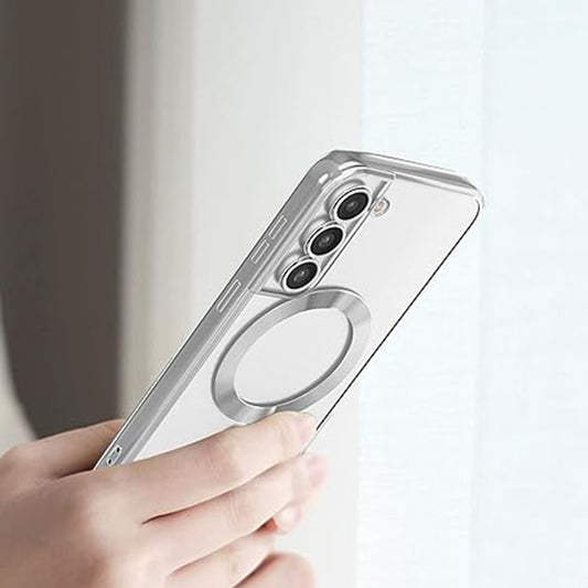 MagSafe-Hülle für Samsung Galaxy S22 5G S901, Techsuit, Luxury Crystal, Dunkelgrün