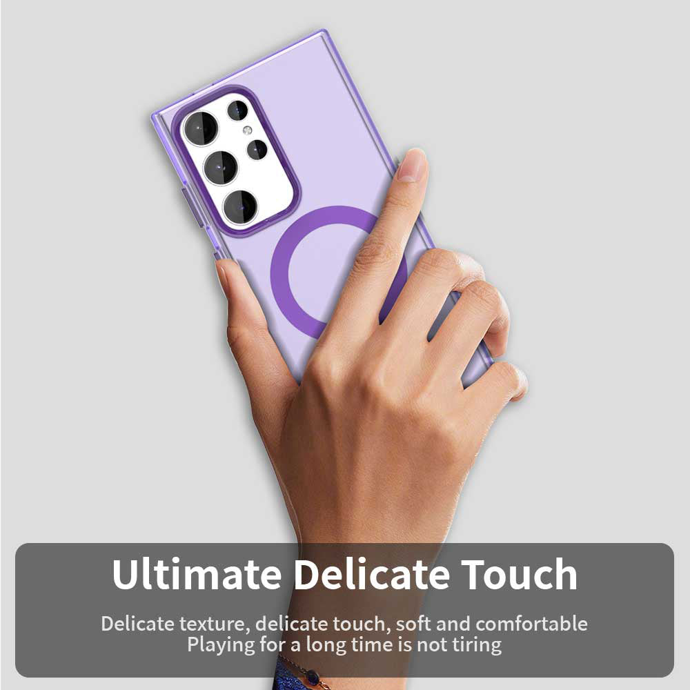 MagSafe Case for Samsung Galaxy S23 Ultra S918, Techsuit, CandyCase, Purple